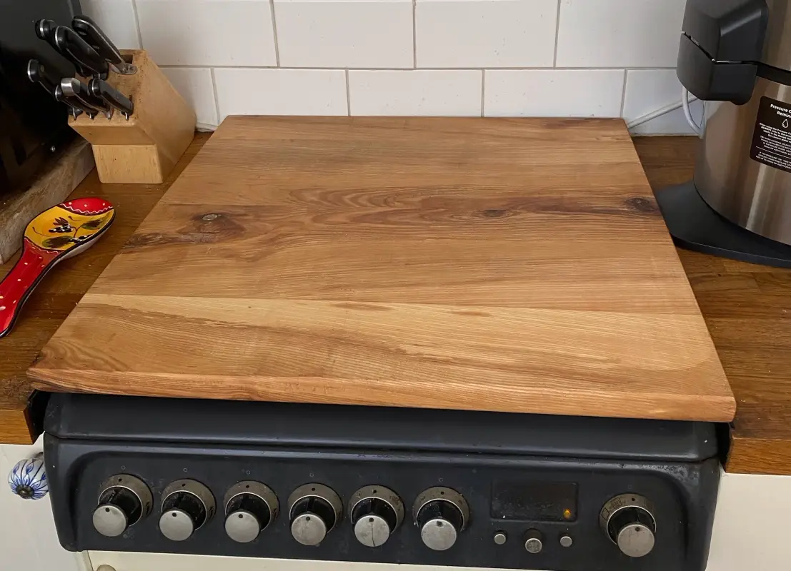 large chopping board 60 cm over the stove