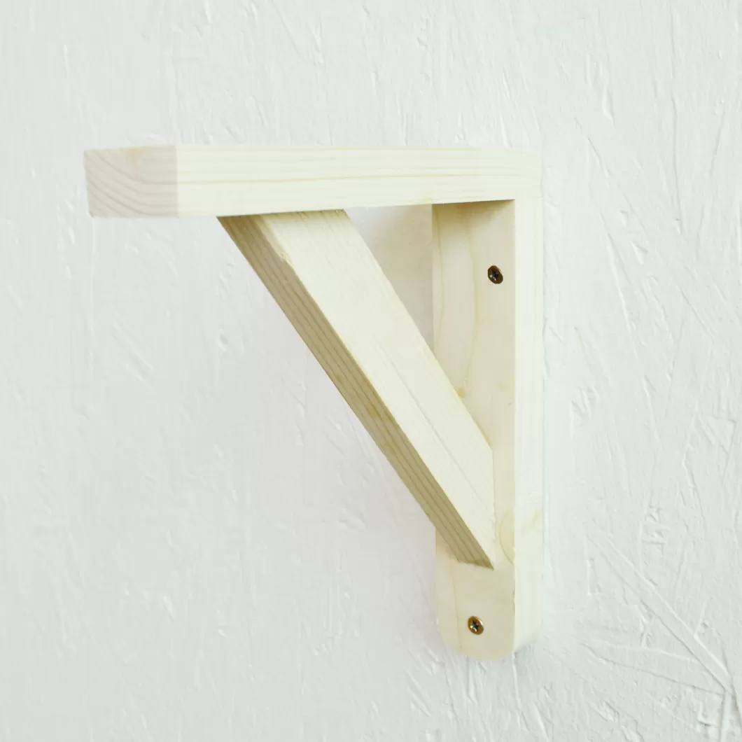 Wooden Shelf Brackets - 10 x 10 cm LADOM 1