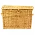  Wicker storage basket with lid and handles - 60 x 40 x 43 cm PYROSKA 1