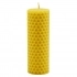 Unscented block candle - 100% Organic beeswax 9.5 cm AGOS 1