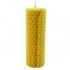 Unscented block candle - 100% Organic beeswax 9.5 cm AGOS 1