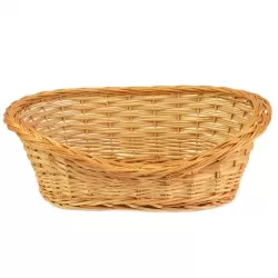 Wicker basket dog bed - SCOOBY
