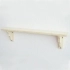 Wooden shelves with Brackets - Natural wood, planed and sanded 80 x 12 cm KAUL 1