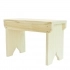 Stool - Natural wood. Can be painted or lacquered 40 x 19 x 27 cm EMYLL 1