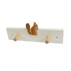 Rack with 2 hooks - SQUIRREL