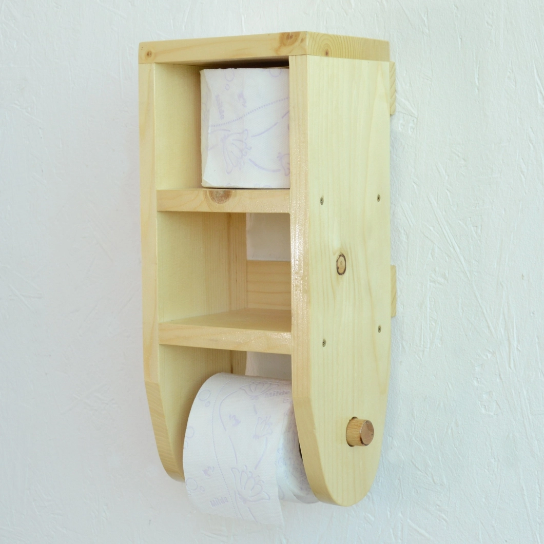Toilet roll holder - Varnished 38 x 17 x 13 cm SKIT 1