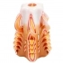 Carved candle - 12 cm NAER 1