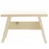 Stool - Natural wood. Can be painted or lacquered 40 x 19 x 26 cm ERIL 1