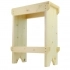 Hight stool - Varnished 40 x 19 x 50 cm JUGA 1