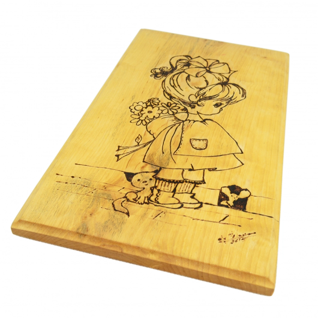 Handmade engraved chopping board - ERVTA