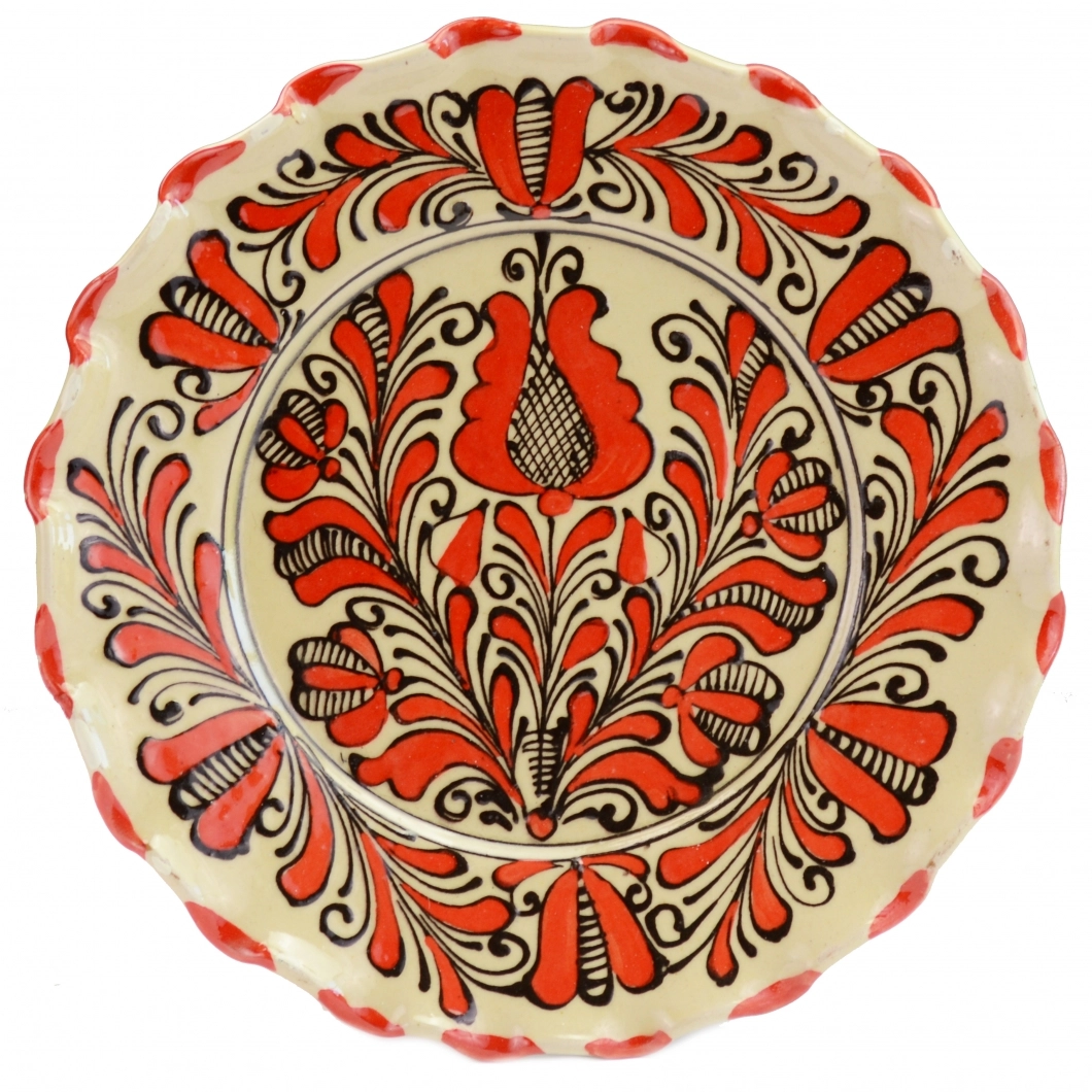 Clay plate - Traditional design KOER 1