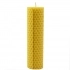 Unscented block candle - 100% Organic beeswax 12.5 cm AGOS 1