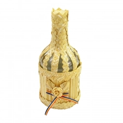 Vintage wicker demijohn decorative bottle - YND