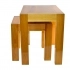 Coffee table Nest of tables 2 pieces Wooden coffee - 55 x 44 x 35 cm LAUR 1