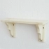 Wooden shelves with Brackets - Natural wood, planed and sanded 40 x 12 cm KAUL 1