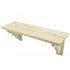 Wooden shelves with Brackets - Natural wood, planed and sanded 60 x 20 cm KAUL 1