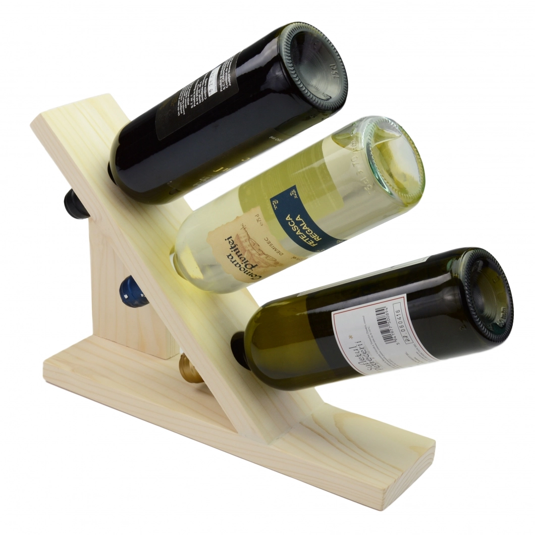 Wine Rack - 3 bottles 35 x 24 x 9 cm NAZYR 1