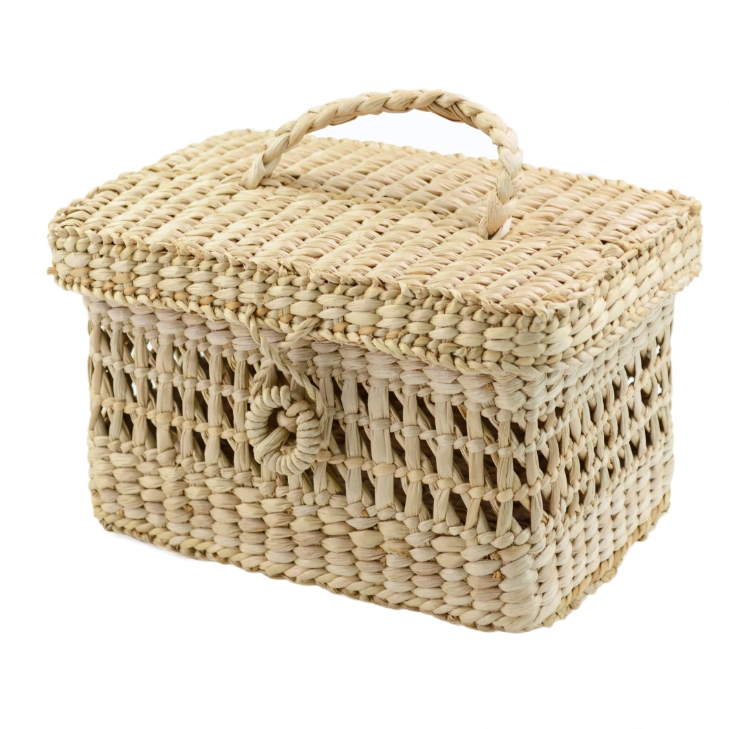 Basket with lid - 25 x 15 x 13 cm NAYEL 1