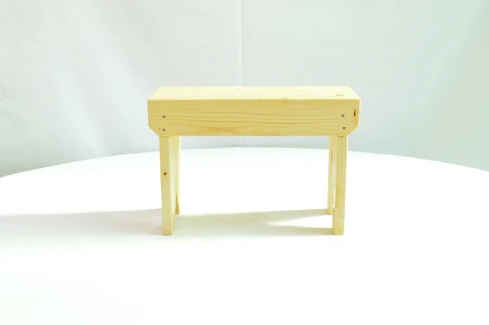 3D Stool - Natural wood. Can be painted or lacquered EMYLL