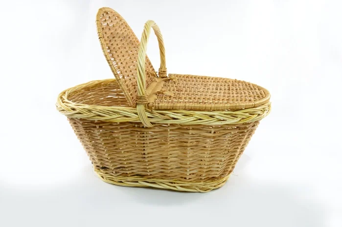 3D Picnic wicker basket - With lids PYROSKA